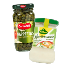 Carbonell kappertjes
of Kühne mierikswortel